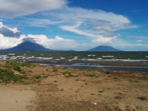 Our first views of Ometepe Island