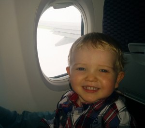 on the plane in Toronto